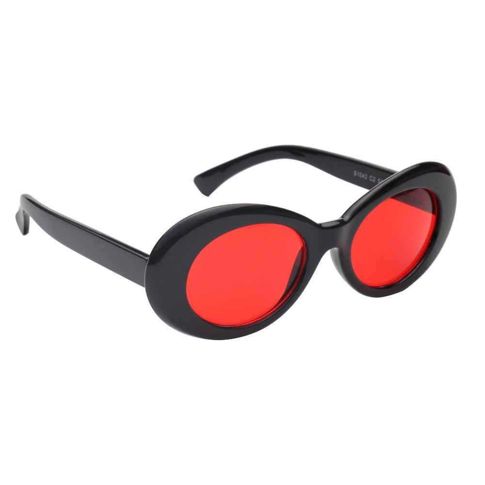 clout goggles kurt cobain White Round clout Sunglasses - Avor