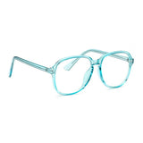Round Oversize Clear Sunglasses