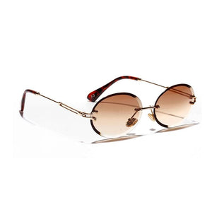 Circular Rimless Sunglasses - avorsunglasses.myshopify.com