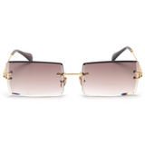 Rectangle Rimless Sunglasses - avorsunglasses.myshopify.com
