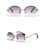 Circular Rimless Sunglasses - avorsunglasses.myshopify.com