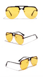 Semi Rimless Oversize Sunglasses - avorsunglasses.myshopify.com